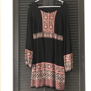 Beautiful Lucky Brand printed wool blend dress